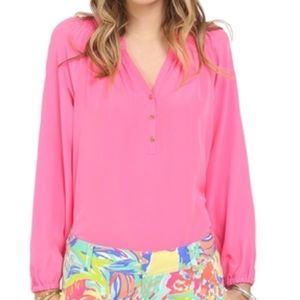 NWOT Lilly Pulitzer Elsa Silk Top
